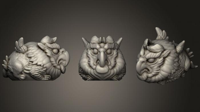 Masks and muzzles of animals (MSKJ_0197) 3D model for CNC machine
